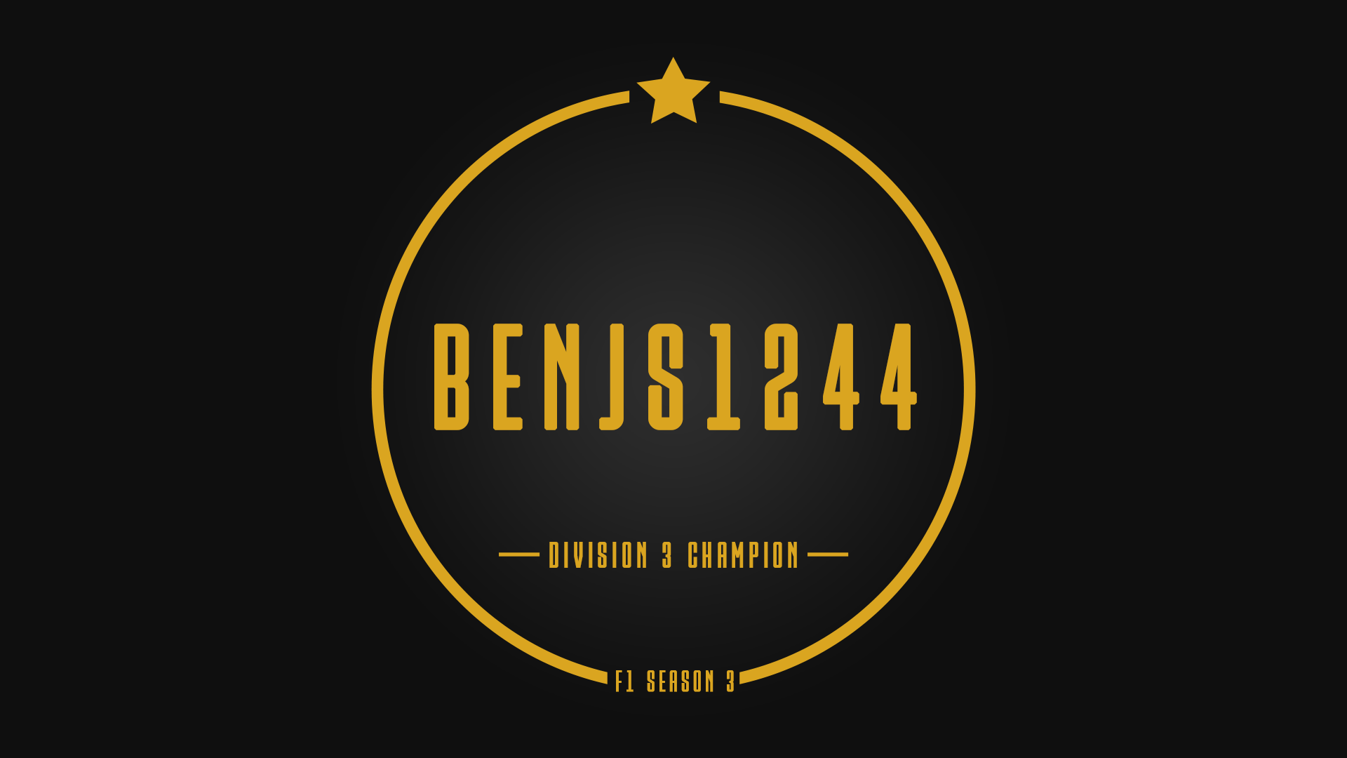 Division 3 Champion - BenJS1244